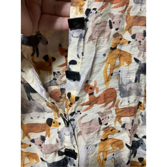 Multiples women’s dog printed blouse size L in petit - Picture 12 of 15
